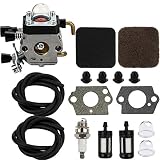 Dalom C1Q-S69A Carburetor w Air Filter Fuel Line for STIHL FS85 FS80 FS75 FS85R FS85RX FS85T FS80R String Trimmer Brushcutter