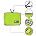 Universal Electronics Accessories Organizer, Travel Accessories Cable Cord Gadget Gear Storage bag,Electronics Travel Organizer Bag (M, Green)