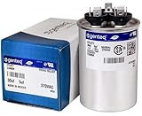 GE Genteq Capacitor round 30/5 uf MFD 370 volt