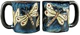 One (1) MARA STONEWARE COLLECTION - 16 Oz Coffee/Tea Cup Collectible Dinner Mugs - Dragonfly Insect Design