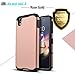 Alcatel Idol 4 / Alcatel Nitro 4 Case, Starshop Hybrid Heavy Duty Rugged Impact Advanced Armor Soft Silicone Cover With [Premium Screen Protector Included](Rose Gold)