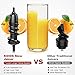 KOIOS Slow Juicer, Masticating Juicer Extractor with Reverse Function, Cold Press Juicer Machine with Quiet Motor, Juice Jug and Brush for High Nutrient Fruit and Vegetable Juice