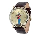 Disney Goofy Men's Antique Gold Vintage Alloy Watch