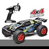 Offroad Remote Control Car, Demaxis Rtr Electric 4x4 High Speed 30 mph Rc Car Monster Truck 1/12 Scale Outdoor Rc Desert Buggy with Led Lights