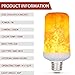 LED Flame Effect Light Bulb, E26 7W 4 Modes with Gravity Induced Decorative Light Fire Flickering Atmosphere Lighting Vintage Flaming Lamp, Decorative Light for Halloween,Christmas (2 Pack)