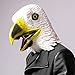 CreepyParty Animal Mask Eagle Mask Deluxe Halloween Costume Party Latex Animal Head Mask (Eagle)