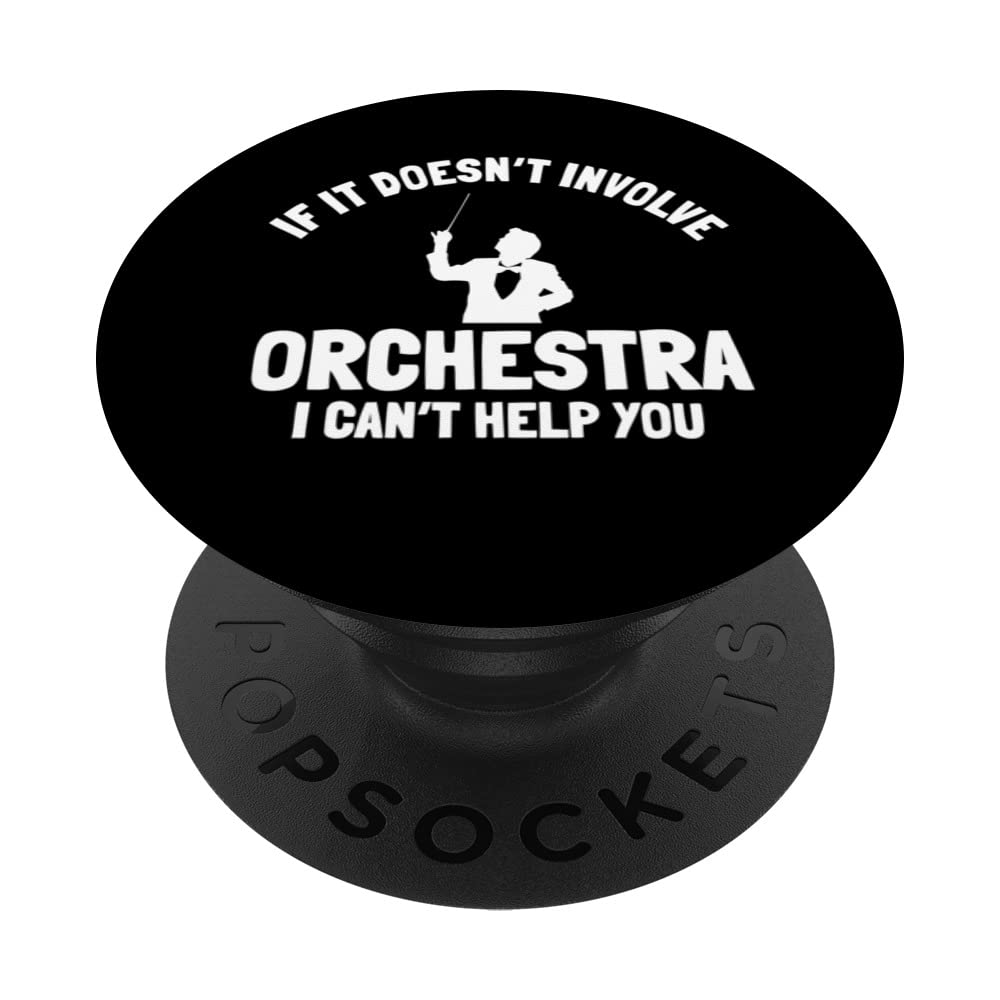 Orchestra Conductor Musician Baton Choir Director Maestro PopSockets Swappable PopGrip