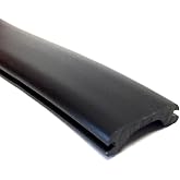 Automotive Authority LLC Black RV Camper Trailer Thick Vinyl 3/4" Insert Trim Mold Flexible Screw Cover 0.75" x 24 Feet(24 ft, Black)