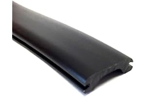 AUTOMOTIVE AUTHORITY LLC Black RV Camper Trailer Thick Vinyl 3/4" Insert Trim Mold Flexible Screw Cover 0.75" x 24 Feet(24 ft, Black)