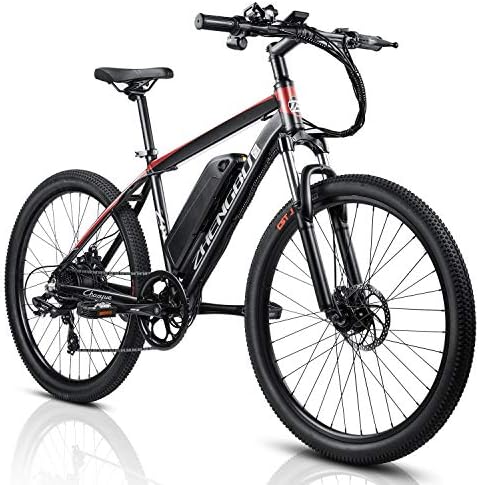 LRATAN GEDESHENG 26 Inch Aluminum Electric Mountain Bike 7 Speed E-Bike 48V 10.4AH Lithium Battery 350W Brushless Motor Electric Bike 26” Adult Assisted E-Bike