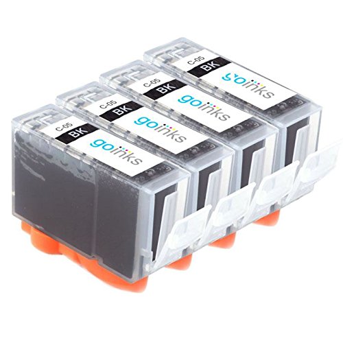 4 Go Inks Black Ink Cartridges to replace Canon PGI-5Bk Compatible/non-OEM for PIXMA Printers, High Capacity