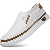 Trsorini Mens Casual Shoes Soft Comfortable Flat Lightweight Moccasin Classic Breathable Leather Men's Shoes