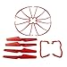 Aiskaer Upgraded 5 Colors Syma X5 X5C X5C-1 Version Spare Parts Included Main Blade Props Propellers & Propeller Protectors Blades Frame & Mounting Screws for Syma X5 Series RC Mini Quadcopter Toy