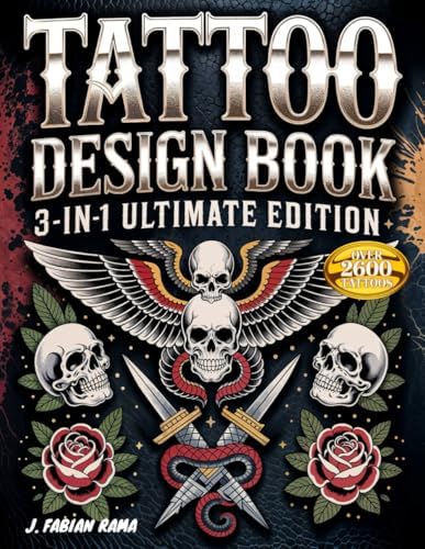 Tattoo Design Book for Real Tattoos: Modern, Vintage, Old School
