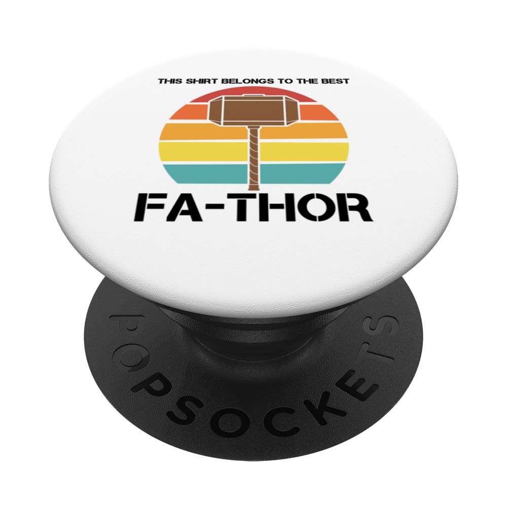 this shirt belongs to the best fathor father dad PopSockets Swappable PopGrip