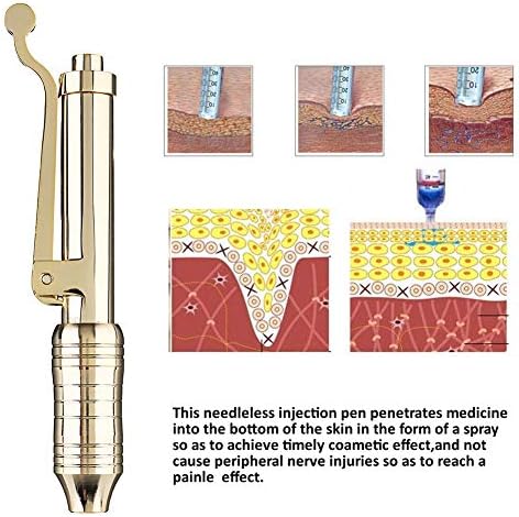 Hyaluronic Injection Pen Massage Atomizer Pen Kit High Pressure Acid Guns Remove Wrinkle Water Syringe Needle Moisturing Rejuvenation Skin Machine