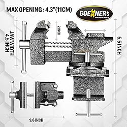[Upgraded] Multi-Purpose Bench Vise 4-1/2", Table