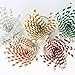 Just Artifacts 100pcs Premium Striped Paper Straws (Striped, Metallic Rose Gold)