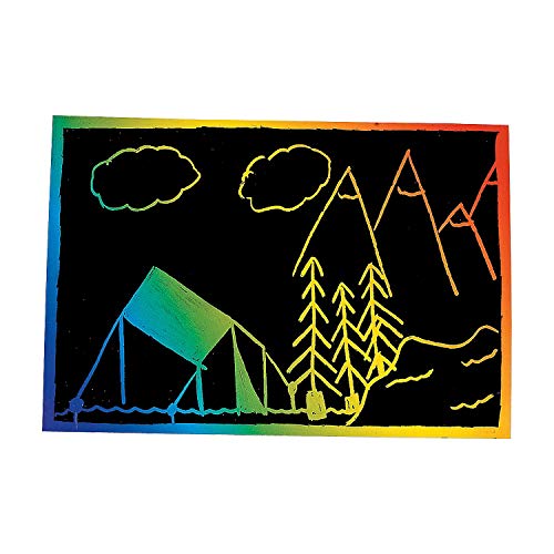 Magic Color Scratch Cards (Bulk Set of 50 Postcards) DIY Crafts for