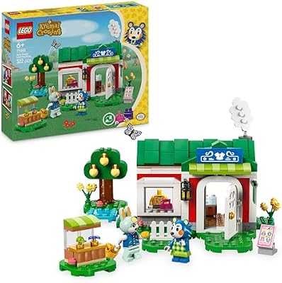 Animal Crossing Die Schneiderei der Schneiderschwestern, Bauset für kreative Rollenspiele, Geschenk für Mädchen, Jungen und Fans des Videospiels ab 6 Jahren, Abenteuer Spielset 77055