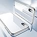 ESR iPhone X Case, 9H Tempered Glass Back Cover [Mimics The Glass Back of The iPhone X][Scratch-Resistant] + Soft Silicone Bumper [Shock Absorption] for iPhone X/iPhone 10(White)