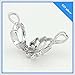 Sterling Silver Lotus Flower Cage Pendant Pack of 3pcs