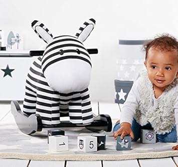 zebra rocking horse