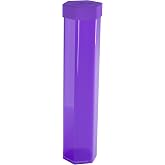 Gamegenic Playmat Tube - Purple Color | Durable Hexagon-Shaped Storage Tube for Stitched &amp; Unstitched Playmats , Shock &amp; Scratch Resistant PETG