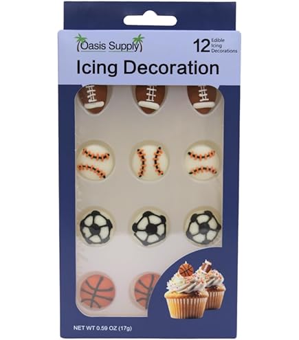 Rugby Balls Edible Stand-Up Wafer Card Cupcake Toppers - 12 Pack - Cake Tinz N' Thingz - View #2