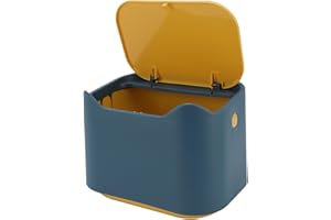 Pomya Cat Litter Trash Can, Multifunctional Cat Litter Disposal Bin with Odor Control for Home, Press Seal Lid, 7.09x4.92x5.1