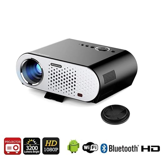 QLPP Mini proyector de la película con la versión androide 4,44 OS ...