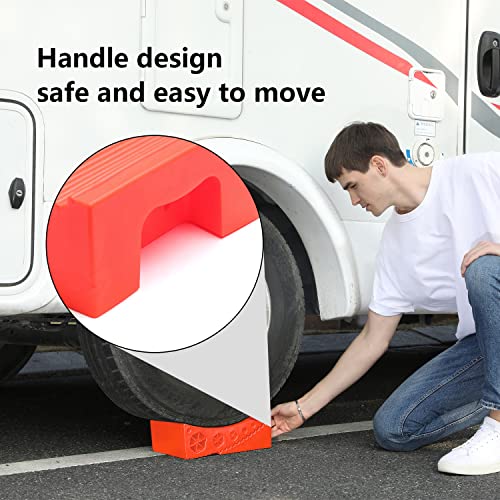 Homeon Wheels Camper Leveler, Camper Leveling Blocks Work for Camper