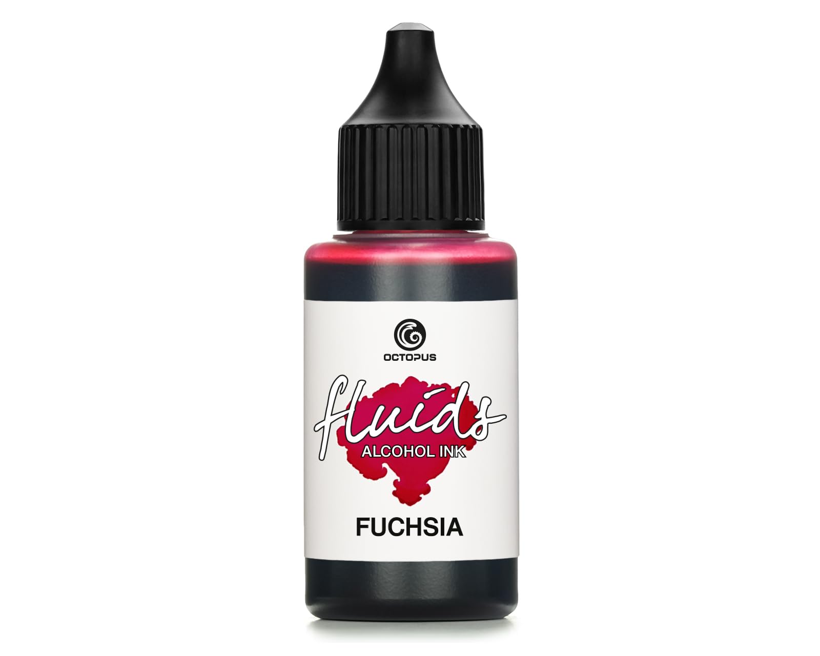 30ml Fluids Alcohol Ink Fuchsia for Fluid Art and Resin, Pink