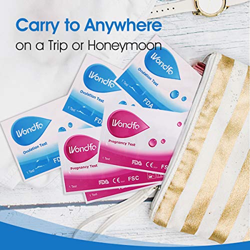 Wondfo 50 Ovulation Test Strips and 20 Pregnancy Test Strips Combo Kit 50 LH + 20 HCG Highly Sensitive Fast Home Self-Checking - Thumbnail 4