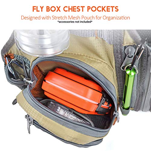 Qiekenao Anglerweste, Unisex, multifunktional, verstellbar, mit mehreren Taschen, für Outdoor-Reisen – Bild 7