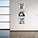 Visual Art Decor Funny Animals Canvas Wall Art Gorilla Monkey Music Oil Painting Wall Picture Happy Dog Frog Canvas Prints Rustic Wood Background Home Office Living Room Decoration (16x16x3 Retro)