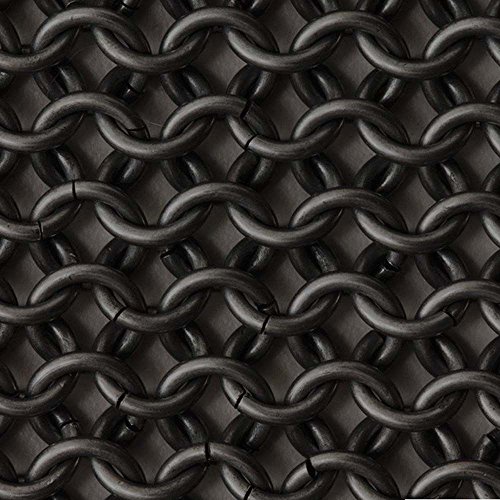 Nasir Ali Black Knights Steel Chainmail Chain Mail Coif Armor Hood for Hauberk 10mm Butted