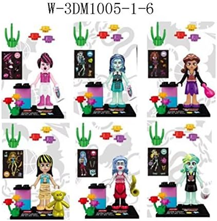 NW 6pcs Zombie Barbie Minifigures Building Blocks Kids DIY Educational Toys GT(Without Original Box)