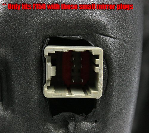 Modifystreet Power Side Towing Mirrors with Turn Signal & Heated Defrost for 2015-2016 Ford F150 (8 pin connector) models