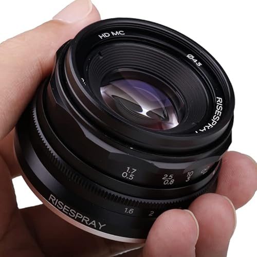 RISESPRAY 35mm Mini APS-C Lens for Sony Panasonic Fujifilm