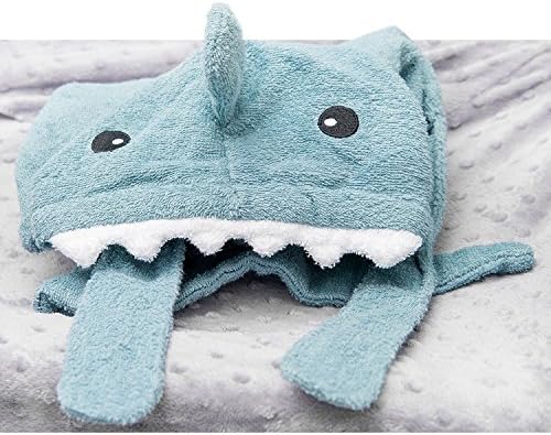Teshyl Baby Hooded Towel (Blue Shark)