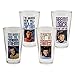 Vandor 80779 Star Trek 4 pc 16 oz Glass Set, Multicolor