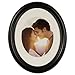 Gallery Solutions 11x14 Black Oval Wall Frame Matted to Display 8x10 Image