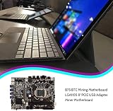 Oikabio B75 ETH Mining Motherboard 8xPCIe USB Adapter LGA1155 G1610 CPU view 2
