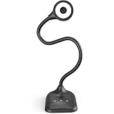 Document Camera for Teachers, Webcam and Overhead Camera for Classroom with Mic, LED Lights, Image Invert, Fold for Mac OS, Windows, Zoom, OBS Work with Distance Learning/Teaching, Live Demo