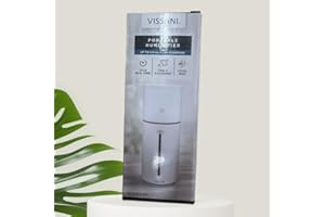 Firgroupinv Portable Humidifier, Cool Mist, USB-C Charging, 10 Hour Run Time, 150 sq. ft. Coverage, Multi-Color LED Light