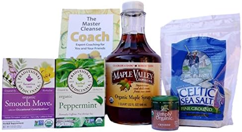 Maple Valley 5 Day Organic Master Cleanse Lemonade Detox/ Diet Kit with Book The Master Cleanse Coach