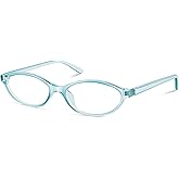 YMRFW Oval Blue Light Blocking Glasses for Women Retro 90s Cat Eye Frame Glasses Computer TV Eyeglasses Anti Eyestrain