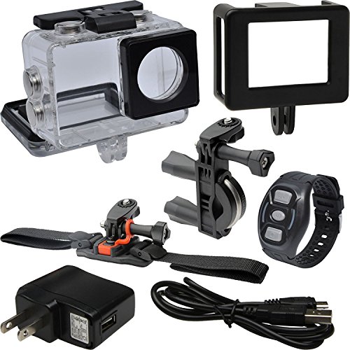 Vivitar WiFi 12.1MP Action Camera DVR-794HD Waterproof Underwater Housing - Black