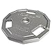 CAP Barbell 12-Sided Cast Iron 2-Inch Olympic Grip Weight Plates, Gray, Single, 5 Pound